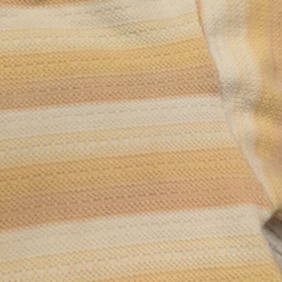 kids 60s/70s vintage Textured‎ striped neutral top - Picture 2 of 4
